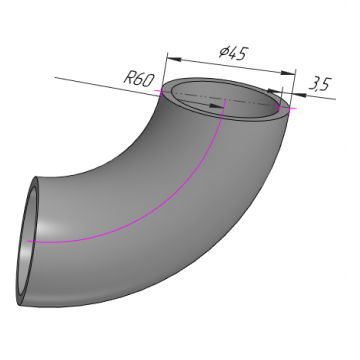 отвод П90-45х3,5-09Г2С ГОСТ 17375-2001