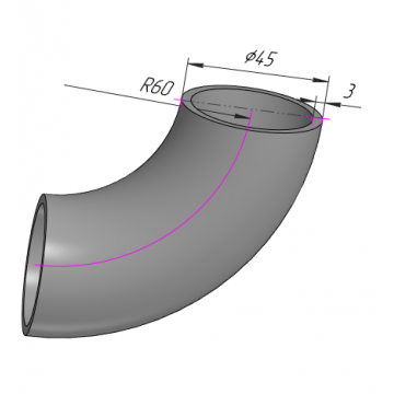 отвод П90-45х3-09Г2С ГОСТ 17375-2001